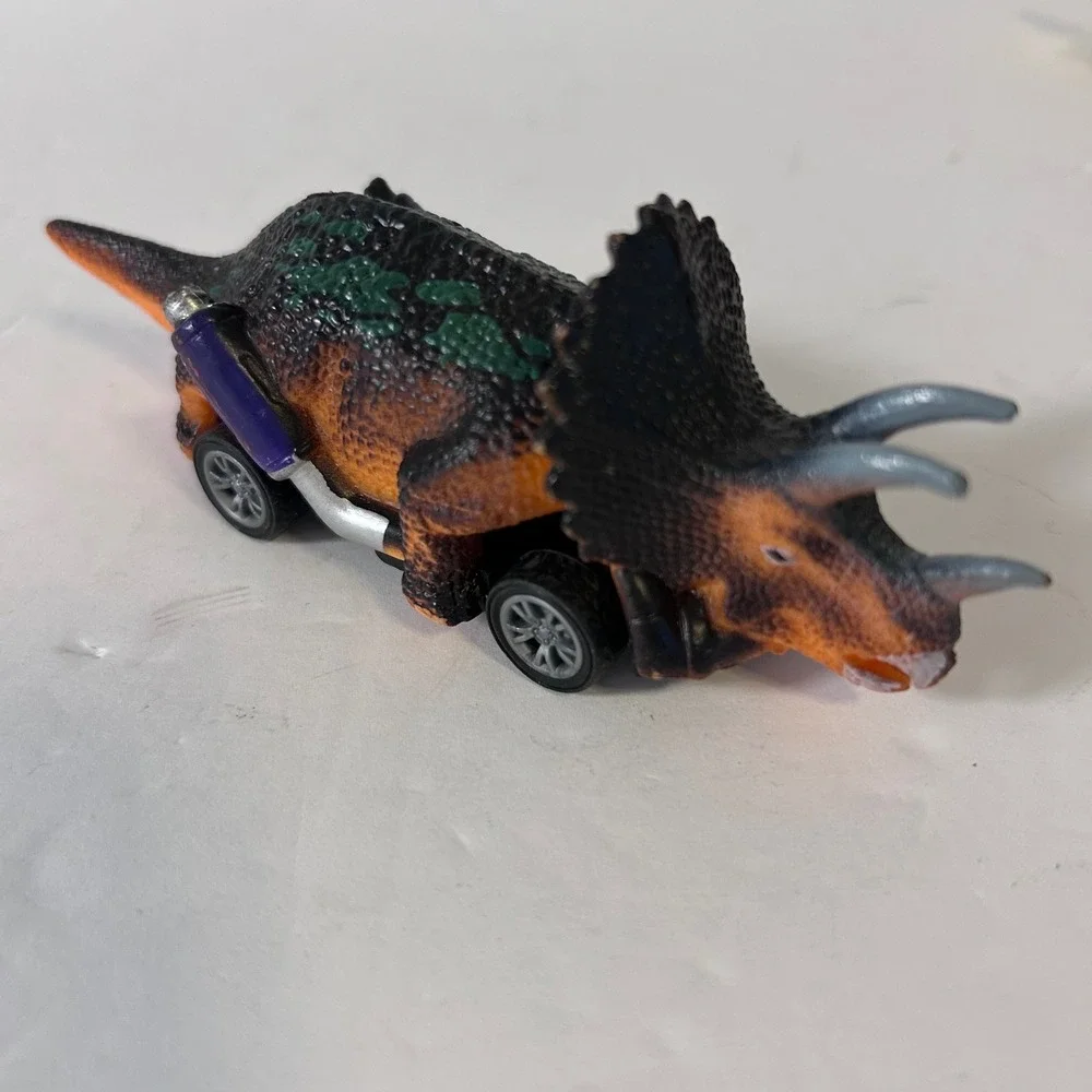 Dinosaur Pull Back Toy Cars Set of 5 Prehistoric Monster Truck Racing Vehicles